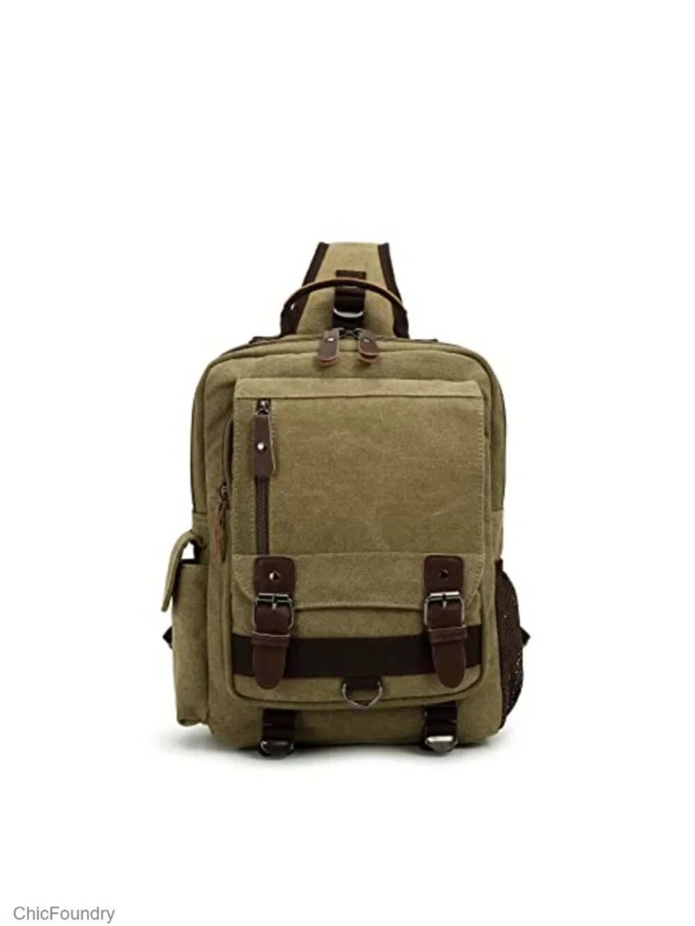 Canvas Messenger Bag Crossbody Shoulder Bag Retro Sling Bag 13 Inch Laptop
